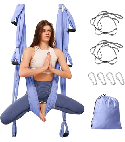 Amaca Per Yoga Aerea Gaorui - Set Seta, Antigravità, Per Flessibilità Ed Equilibrio - Foto 12