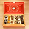 Ghasitaram Gifts Rakhi Special Ghasitaram Sweets Box 18 Pcs With Pearl Beads Rakhi, 450 Gram
