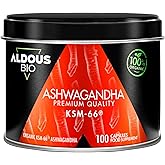Ashwagandha KSM-66 ® Ecológica - Máxima dosis 600 mg en 1 Cápsula - 100 Días - Sin Aditivos - 100% Pura - Mejora el Estado de