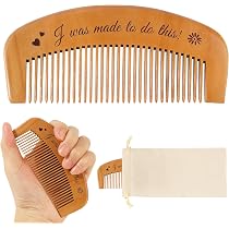 Französischer Geburtskamm Aus Holz – Mit Motivierendem Spruch. Perfekt Zur Schmerzlinderung Unter Der Geburt