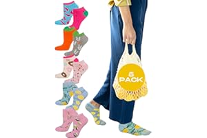 soxo Kolorowe Skarpetki Damskie Bawełniane Stopki Na Prezent Skarpety Dla Kobiety 35-40 5 Par