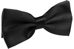 WELROG Homme Noeuds papillon pré-noués pour la noce Noeud papillon réglable - Noeud papillon de couleur unie réglable Noeud papillon pré-noué formel