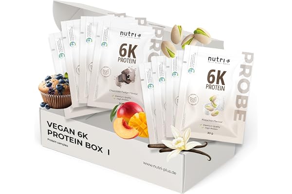 Nutri + Protein Set d'Échantillons (8x 30 g) - Mix de Protéines en Poudre - 6k Set d'Échantillon de Poudre de Protéine - Sample Mix Pack