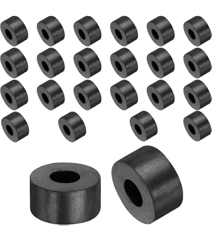 8-Pack Arandelas De Aislamiento De Goma, 1.2" OD 0.2" ID 0.4" De Grosor