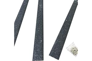 GREENTEC Lot de 20 bandes antidérapantes pour terrasse - 50 mm x 600 mm - Composites GRP antidérapants - Noir