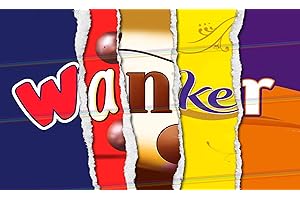 SIGNS 2 ALL W*NKER Chocolate Novelty Wrappers Insults Valentines Day Love Gift Present Rude Funny (Chocolate BAR NOT Included), 12 Grams