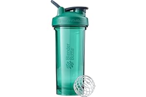 ‎BLENDERBOTTLE BlenderBottle Pro28 Tritan Trinkflasche mit BlenderBall, optimal geeignet als Eiweiß Shaker, Protein Shaker, Wasserflasche, BPA frei, skaliert bis 600 ml, Fassungsvermögen 820 ml, emerald grün