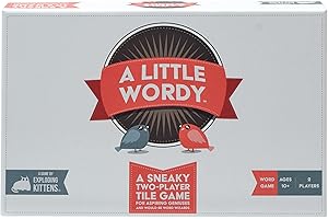 EXPLODING KITTENS LLC Exploding Kittens A Little Wordy by Exploding Kittens - Card Games for Adults Teens & Kids - Fun Family Games - A Russian Roulette Card Game
