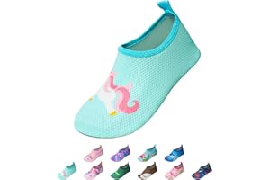 EDOTON Badeschuhe Kinder MädchenSchwimmschuhe Wasserschuhe Strandschuhe Aquaschuhe Sommer Schwimmschuhe Strandschuhe Leichte Barfußschuhe Schnell Trockene Surfschuhe
