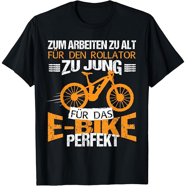 Warum ich mit Akku fahre? E-Bike Mountain Bike E-MTB T-Shirt Fashion