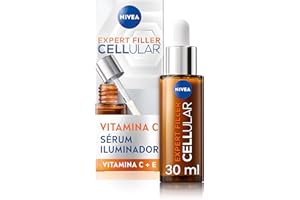 NIVEA Cellular Expert Filler - Sérum Iluminador Facial - Con Vitamina C y E - Sérum Antioxidante - Potencia la Luminosidad - Protege e Hidrata - Piel radiante - Suaviza las Líneas de Expresión - 30 ml