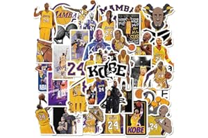 ZGCXRTO 100 PCS Autocollants étoile de Basketball,Sticker Basketball Vinyle Imperméable Autocollants pour Planche à Roulettes Vélo Ordinateur pour Enfants Adolescents Autocollants