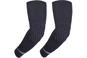 COOLOMG Manchons de compression pour coude - Pour basketball, football, handball, volleyball, volleyball, crashproof - Pour homme et femme - 1 paire - Plusieurs utilisations