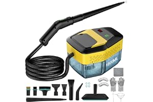 2 500 W professionell ångtvätt handenhet, 15 s uppvärmning handångtvätt, med 18 st rengöringsset och förlängningsstång, för g
