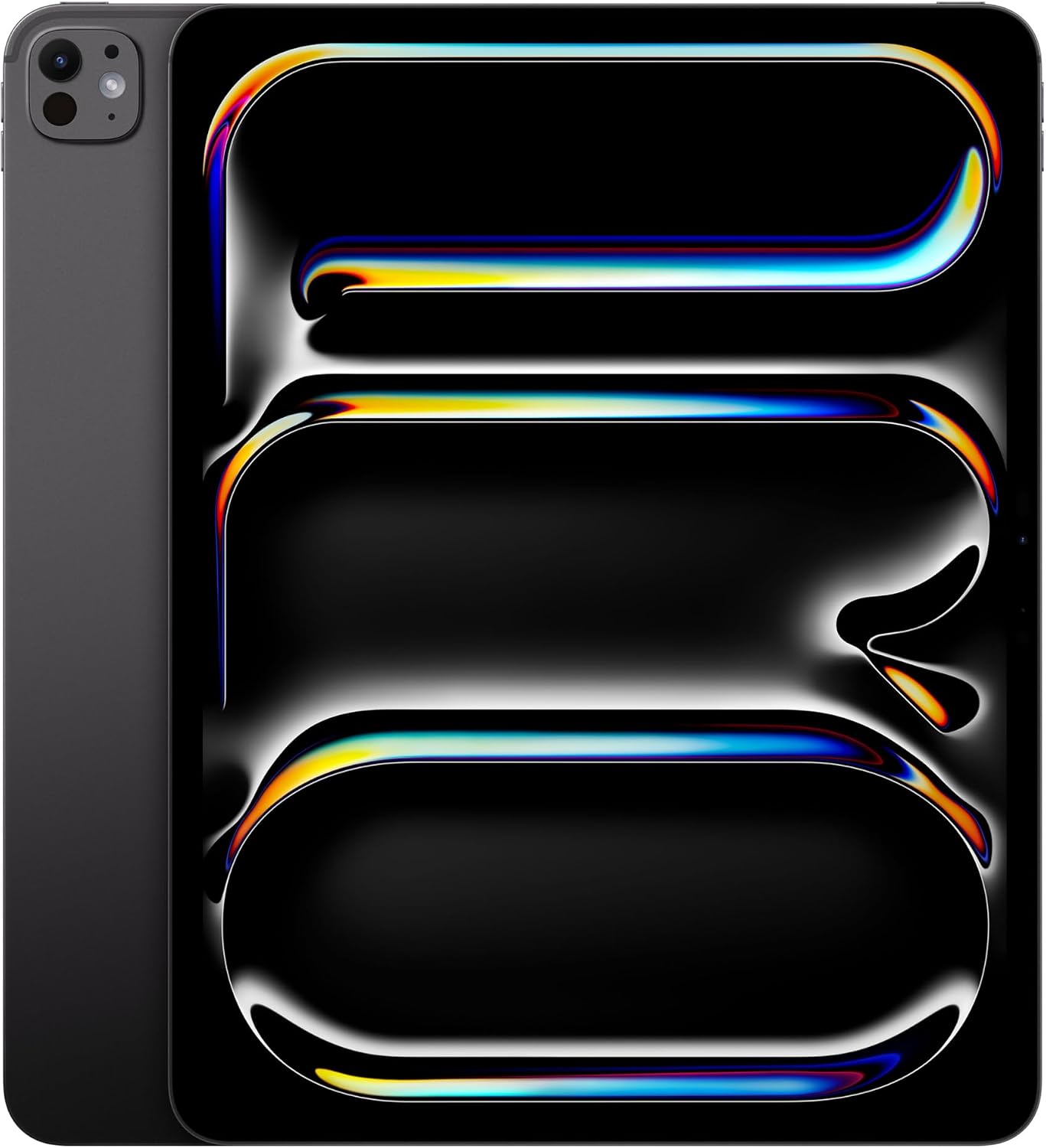 Apple iPad Pro de 13 Pulgadas (M4): Ultra Retina XDR, 256 GB, cámara Frontal de 12 Mpx en Horizontal y Trasera de 12 Mpx, Wi-Fi 6E, autonomía de Sol a Sol, Vidrio estándar - Negro Espacial