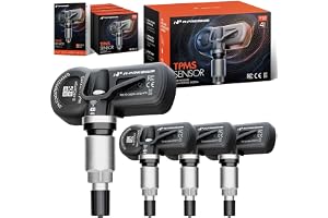 A-Premium 4PCS Pre-programmed TPMS Sensor Tire Pressure Monitoring Sensor - Compatible with Chrysler, Dodge, Jeep, Fiat - 300, Durango, Challenger, Journey, Ram 1500, Wrangler, Grand Cherokee - 433MHz
