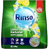 Rinso Toz &Ccedil;amaşır Deterjanı Limon ve Karbonat Renkliler ve Beyazlar İ&ccedil;in 1,5 KG