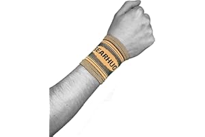 Bearhug Twin Pack Wrist Supports for Men and Women - Wrist Support for Arthritis, Repetitive Strain Injury and Joint Pain - Bamboo Compression Wrist Strap for Sports, Gym and Pain Relief