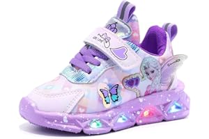 YGZZHK Chaussures flash for filles, chaussures lumineuses à Elsa for enfants sport lumière clignotante baskets course d'intérieur baskets loisirs plein air for le printemps et l'automne (22-36) ( Color : K2