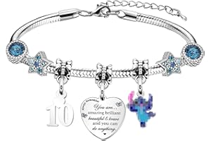 ATOWORLD Stitch Bracelet for Girls Age 9-18 Kids Boys Stitch Jewellery for Girls Women Cute Bracelets for Teenage Girls Bracelets Cartoon Friendship Bracelet Letters Numbers Bracelet Funny Birthday Christmas