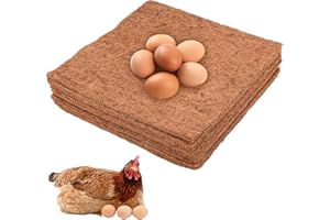 JOYIAL 10 Pack Chicken Nest Box Liners,Premium Laying Hen Nesting Pads,Chicken Coop Bedding,Poultry Supplies,Easy Clean up(size:6pcs)