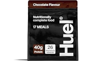 Huel Black Edition High Protein Complete Meal Replacement, 17 Meals, Chocolate Flavour, 40g of Protein Per Serving, Ready Meals, Vegan Protein Powder, Gluten-Free, Non-GMO