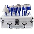 SHDIATOOL Diamond Drill Core Bits Set for Porcelain,Triangle Shank Hole Saw Cutter for Tile Marble Ceramic Granite 11pieces(6/8/10/20/25/28/32/35/45/65MM/2 inch)