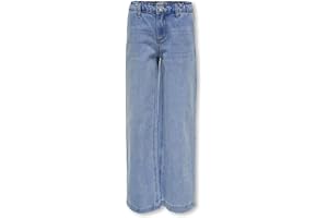 ONLY Girl Jeans mit weitem Bein KOGCOMET Mittlere Taille Weiter Beinschnitt Jeans