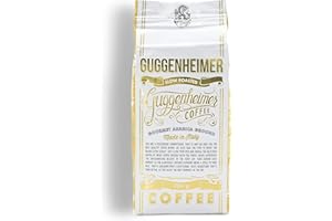 GUGGENHEIMER COFFEE | Kaffee GEMAHLEN 500g | Gourmet Arabica | Extra langsam geröstet | wenig Bitterstoffe | Bester Espresso für Espressokanne | 2 x 250 g