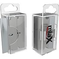 miaX Premium Ersatzklingen für Ceranfeldschaber 10er Set – 10 Klingen in praktischer Box mit Spenderfunktion für…
