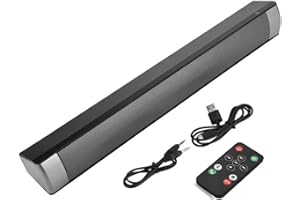 Niiyen Soundbar, Soundbar per TV, Altoparlante Home Theater, Altoparlante Bluetooth Scheda di Memoria Subwoofer Stereo Wireless Lettore Audio AUX per Home Theater
