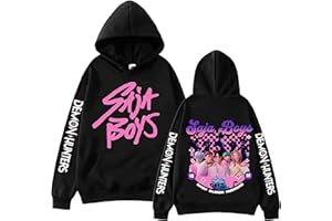 Bauxhie Demon Hunters Merch Sajaboys Hoodie Jinu Cosplay Long Sleeve Pullover for Unisex