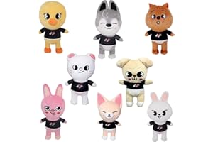 BJPERFMS Skzoo Felpa, 8 piezas Stray Kids peluche, juguete de peluche regalo de cumpleaños para niños y fans