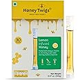 Honey Twigs Lemon Honey | 100% Natural&Pure Honey, 240gms (30 Single Sachets) |Traceabe Source | Zero Additives | Zero Added Sugar | Infused with Natural Lemon Concentrate | For Stronger Immunity