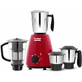 Greenchef Ripple Pro Mixer Grinder - 3 SS Jars with SS Blades,Juicer Mixer Jar,1HP power, 230-240v,18000 RPM,Red Color,ISI Certified,Heavy Duty Motor,