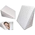 GAX Orthopedic Bed Wedge Pillow Back Support Cushion Anti Snoring, Acid Reflux & Respiratory Problems Ideal Foam for Sleeping, Reading & Rest Breathable Quilted Washable Cover Made in UK