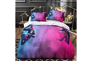AUUSDA Spider-Man Ropa De Cama De Moda Infantil Far from Home Precioso Patrón para Niños Niños Niñas Funda De Edredón De Microfibra Ligera Double（200x200cm）