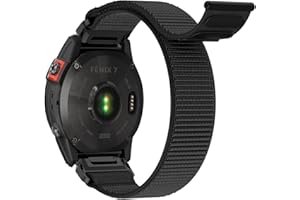 HATOLOVE Pasek do zegarka Garmin Fenix 7, Quick Fit 22 mm – pasek zamienny z nylonu do Garmin Fenix 7 Pro, 7 Solar, 7 Pro Solar, Fenix 8 47 mm, 6, 6 Pro, 5, 5 Plus, Instinct Solar, Instinct 2, Forerunner 965