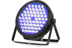 Betopper LED Disco Lights,120W RGBW 4 in 1 Par Light, RA>90 High CRI Sound-Activated Led Spotlight Stage Lights with DMX512, DJ Lighting for Party Wedding Club Bars Show (1 Pack)