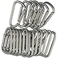 Generic 20X D Ring Shape Carabiner Spring Snap Key Chain Clip Hook Outdoor Buckle