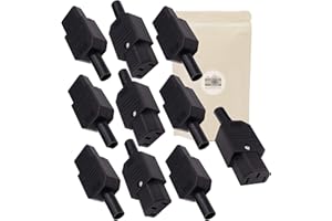 ADAPTOUT 10x Spina IEC Schuko Femmina a saldare 10a CE C 14