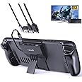 NewQ Steam Deck Dock, Ultra-Schlank Tragbar 4-in-1 Dockingstationen, Zubehör mit Voller Geschwindigkeit Aufladen, HDMI 2.0 4K