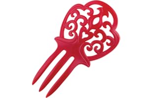 ESPA Broche Cheveux en Plastique Espagnole - Rouge - Taille Unique