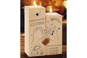‎PRSTENLY PRSTENLY Geschenke für Freundin, Kerzenständer Mit Spruch Geschenk Ideen Freundin Frauen Geburtstag Hochzeitstag Weihnachten, Geburtstagsgeschenk für Beste Freundin Freundschaf Freundinnen