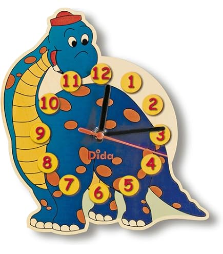 Orologio Da Parete Dida Clown - In Legno Per Bambini, Made In Italy, Con Batteria (Non Inclusa) - Foto 9