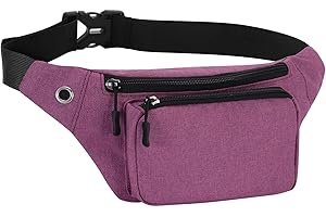 HAWEE Elegante Marsupio Sportivo Cintura Corsa Leggero Unisex Marsupio Corsa Multicolor Esecuzione Pouch con Cintura Regolabile e Jack per Cuffie per Uomo Donna Corsa Jogging Ciclismo Escursionismo