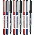 Uni Ball UB-150 Assorted Colour (9 Pack) Eye Micro Rollerball Pen 0.5mm (3 of each Colour - Red Black Blue - 9 Pens)