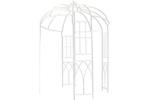 OUTOUR Outdoor Gazebo Birdcage Heavy Duty 9ft High x 6ft Wide Pergola Gazebo Archway