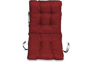 ‎SUPERKISSEN24. SuperKissen24. Stuhlkissen Sitzkissen und Rückenkissen für stühle - 48x96 cm - Outdoor und Indoor - Bordeaux