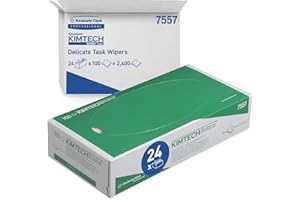 Kimtech Science Precision Wipes 7557 - 24 cartons x 100 sheets, 2 ply, white